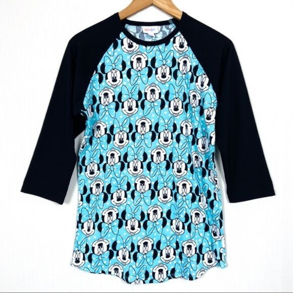 LuLaRoe Disney Minnie Mouse Polka Dot Randy Tee S - Picture 1 of 8